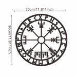 Metal Viking Compass Art Wall Home Decorations