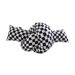 Checkerboard Twist Pillow Knotted Sofa Decorative Cushions