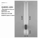 Modern Minimalist Strip Wall Lamp Bedroom Background Decoration