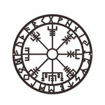 Metal Viking Compass Art Wall Home Decorations